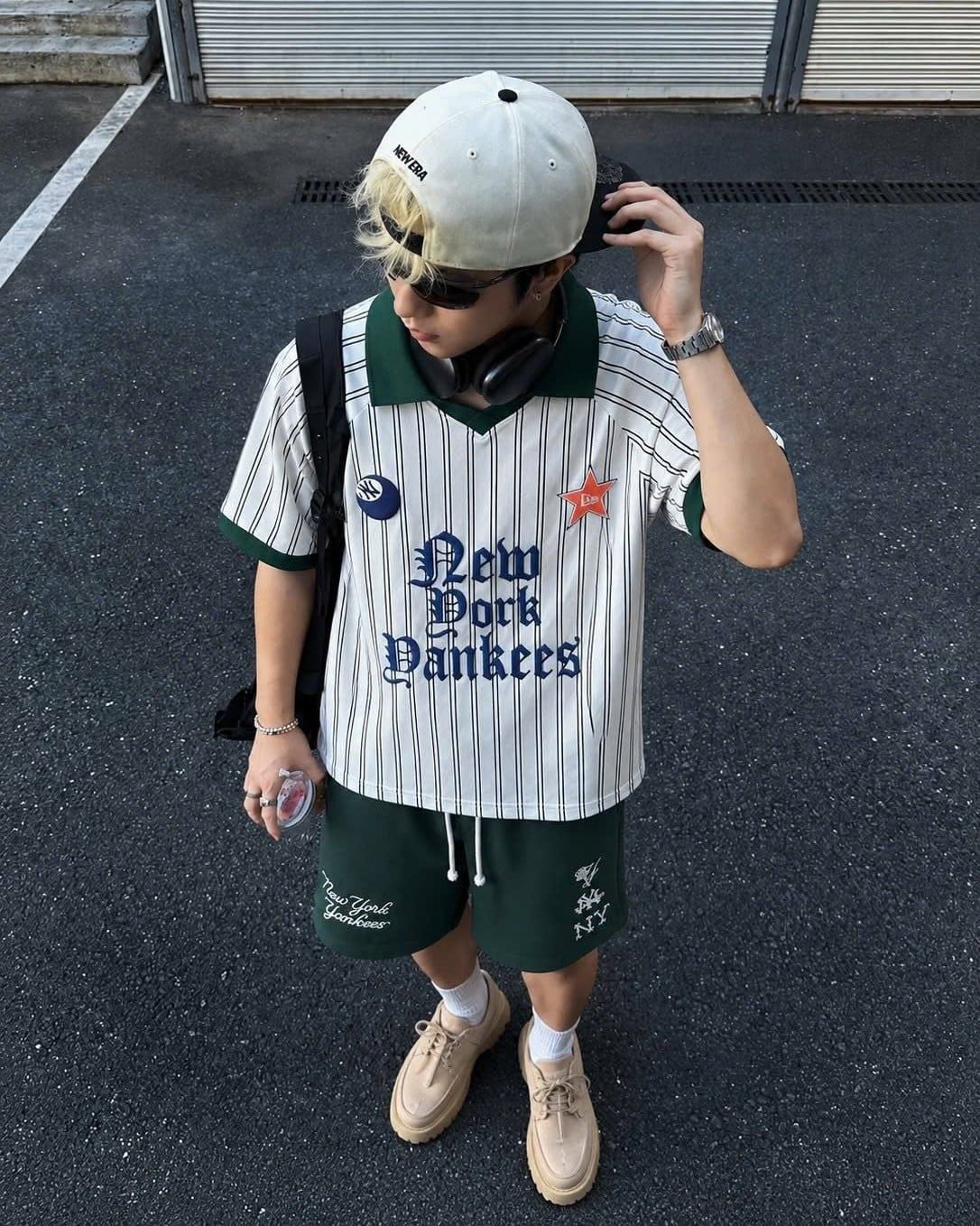  Áo Thun Polo New Era - [Unisex] NY Billiards Ball Stripe Green - 14325899 