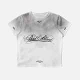  Áo Thun [Unisex] Badblood - [w-tee25-057] Dark Classic Dusty T-Shirt - White 