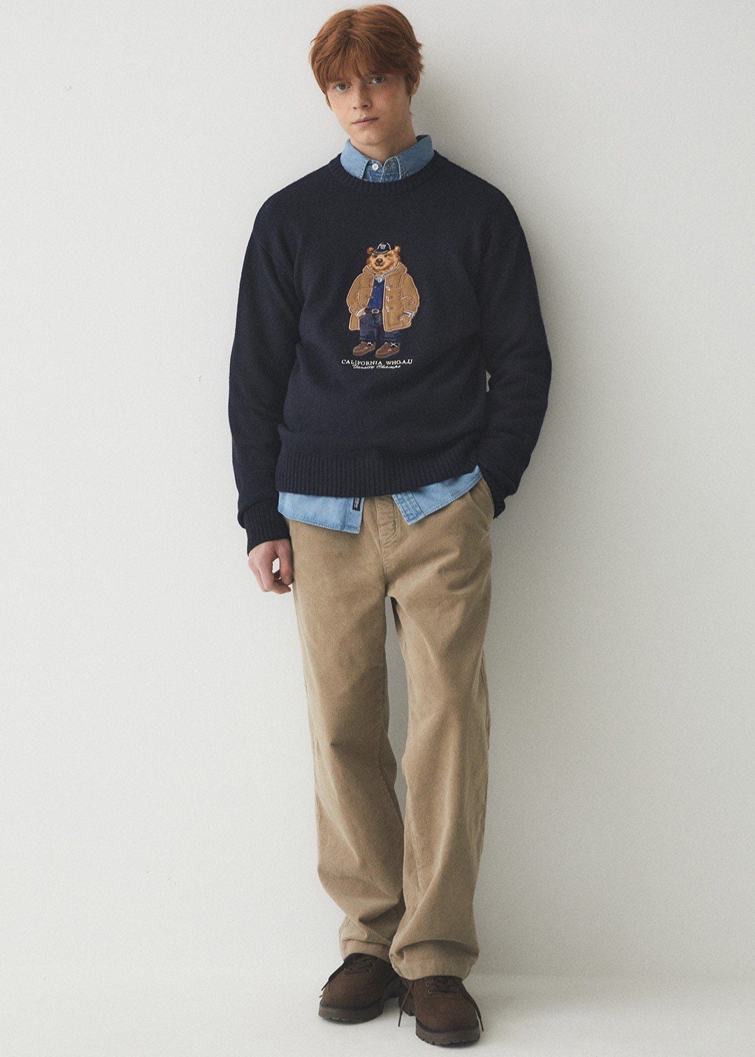  Áo Sweater WHOAU [Unisex] - Steve Jacquard Knit - WHKAE4T11U 