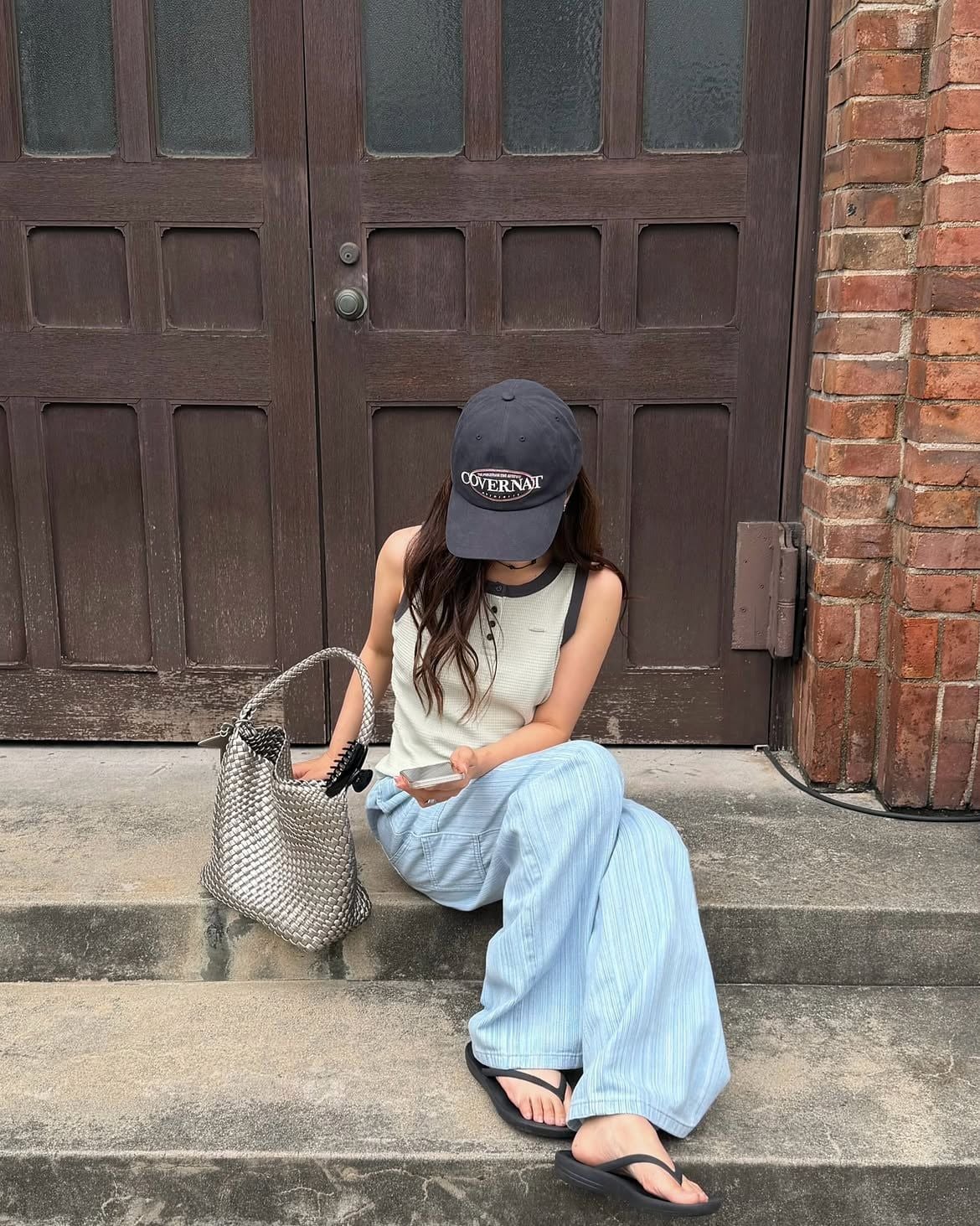  [Pre-order] Túi EcoDay - Medium Woven Bag Silver 