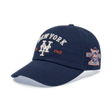  Nón MLB Korea - [Unisex] Vintage Cooperstown Patch Unstructured Ball Cap New York Mets - 3ACPB105N-09NYP 