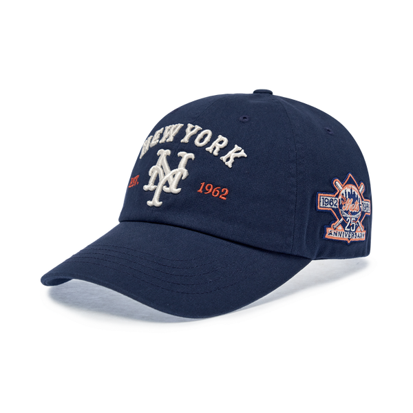  Nón MLB Korea - [Unisex] Vintage Cooperstown Patch Unstructured Ball Cap New York Mets - 3ACPB105N-09NYP 