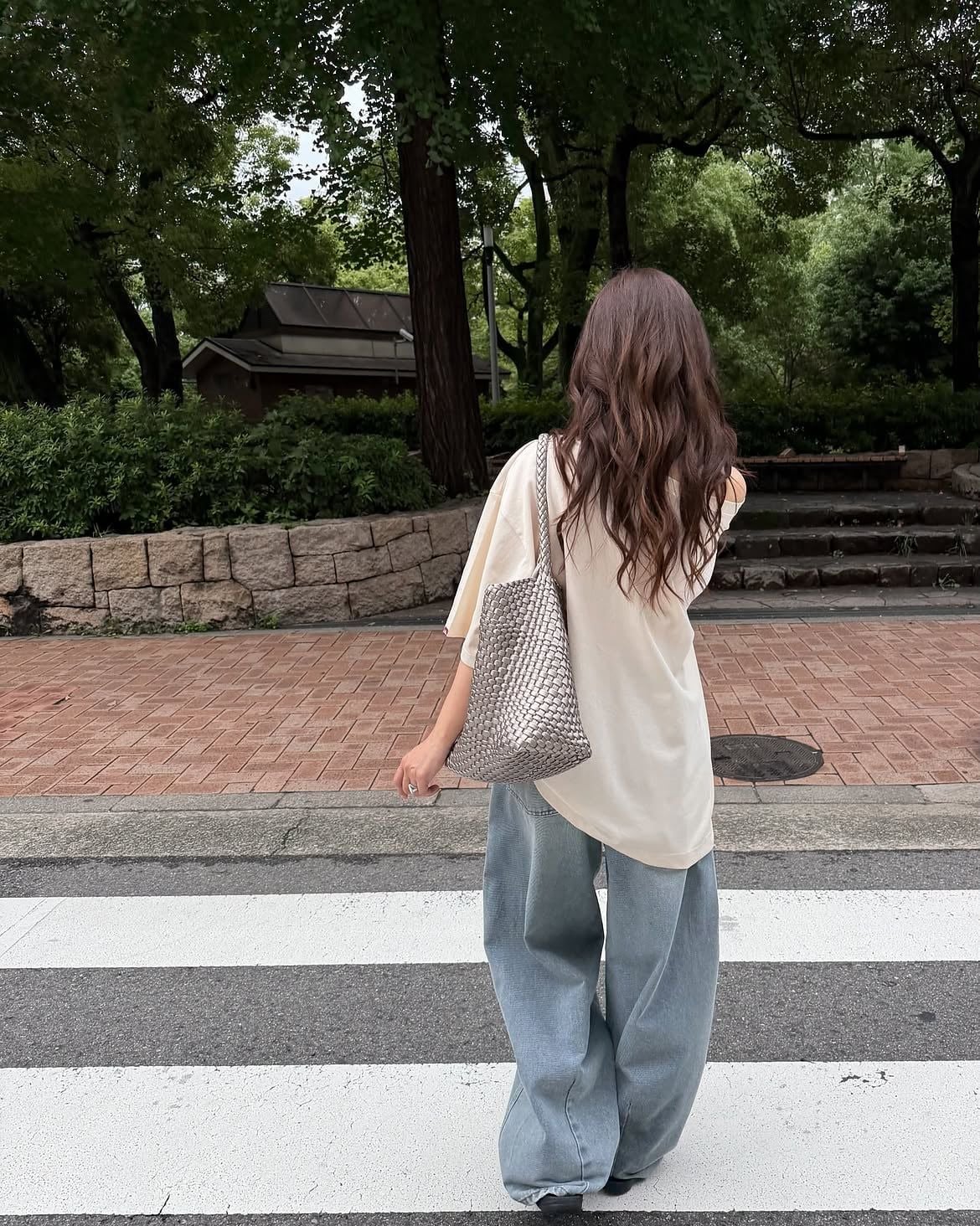  [Pre-order] Túi EcoDay - Medium Woven Bag Silver 