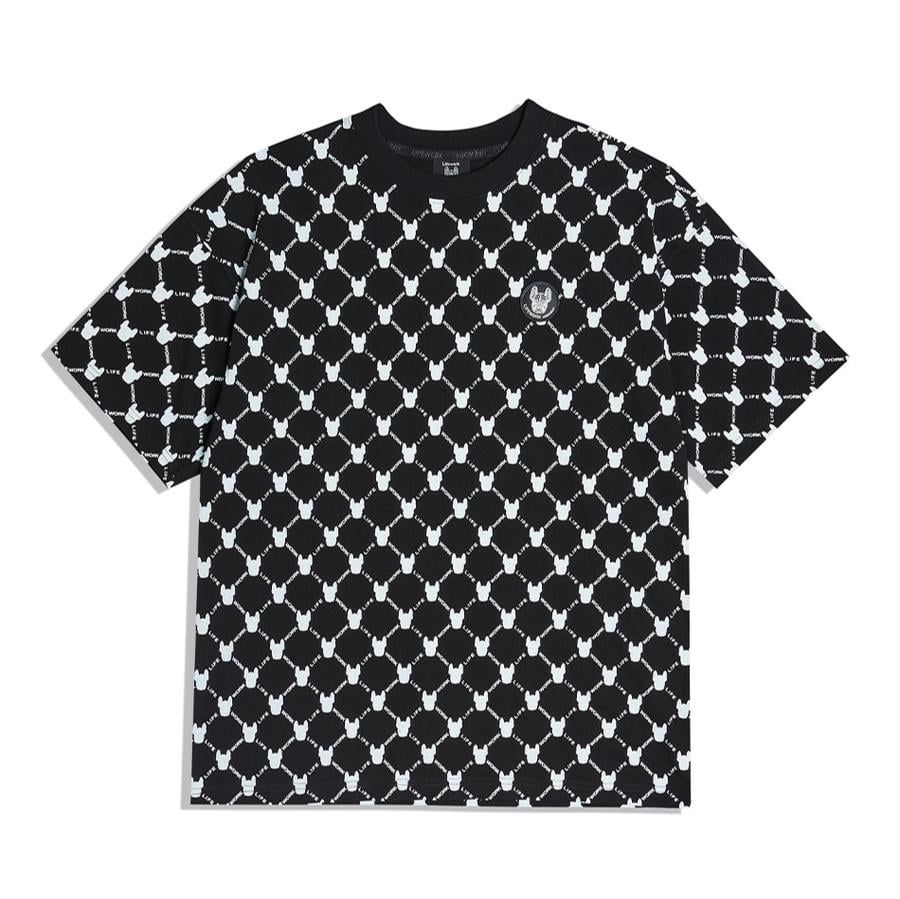  Áo thun Life Work [Unisex] - Monogram Pattern T-Shirt - LW222TS101 