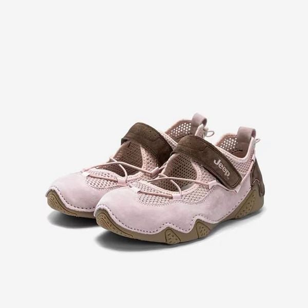  Giày Jeep Mary Jane - [Nữ] Outdoor Brown Pink - PX241WAS932 