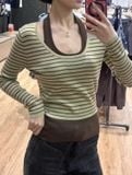  Áo Thun Cổ Yếm WHOAU [Nữ] - Halterneck Layered Pullover - WHKAG4851F 