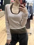  Áo Thun Cổ Yếm WHOAU [Nữ] - Halterneck Layered Pullover - WHKAG4851F 