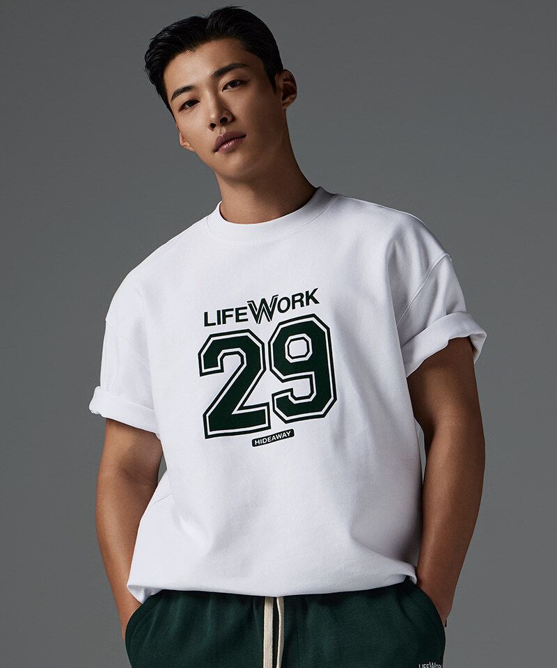  Áo thun Life Work [Unisex] - Numbering One Mile Short Sleeve T-Shirt - LW252TS103 