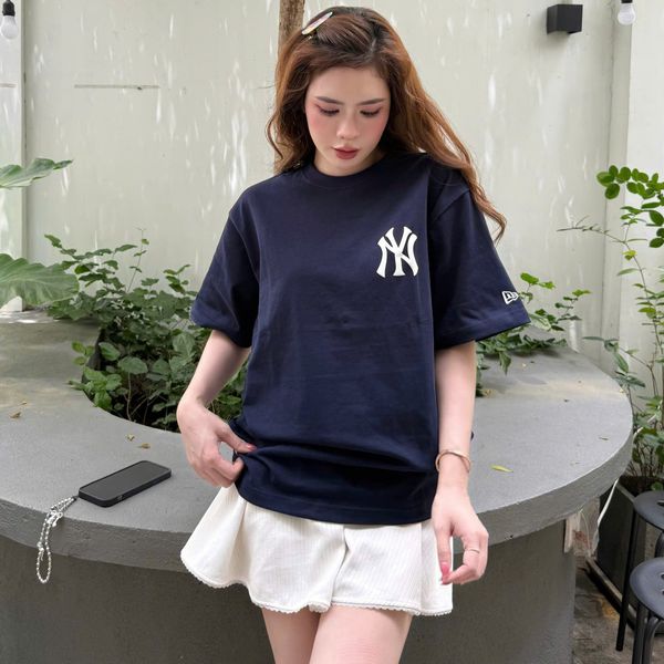 Áo Thun New Era - [Unisex] NY Yankees Flower Navy