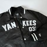  Áo Khoác Bomber New Era - [Unisex] Boston Varsity Jacket Black 