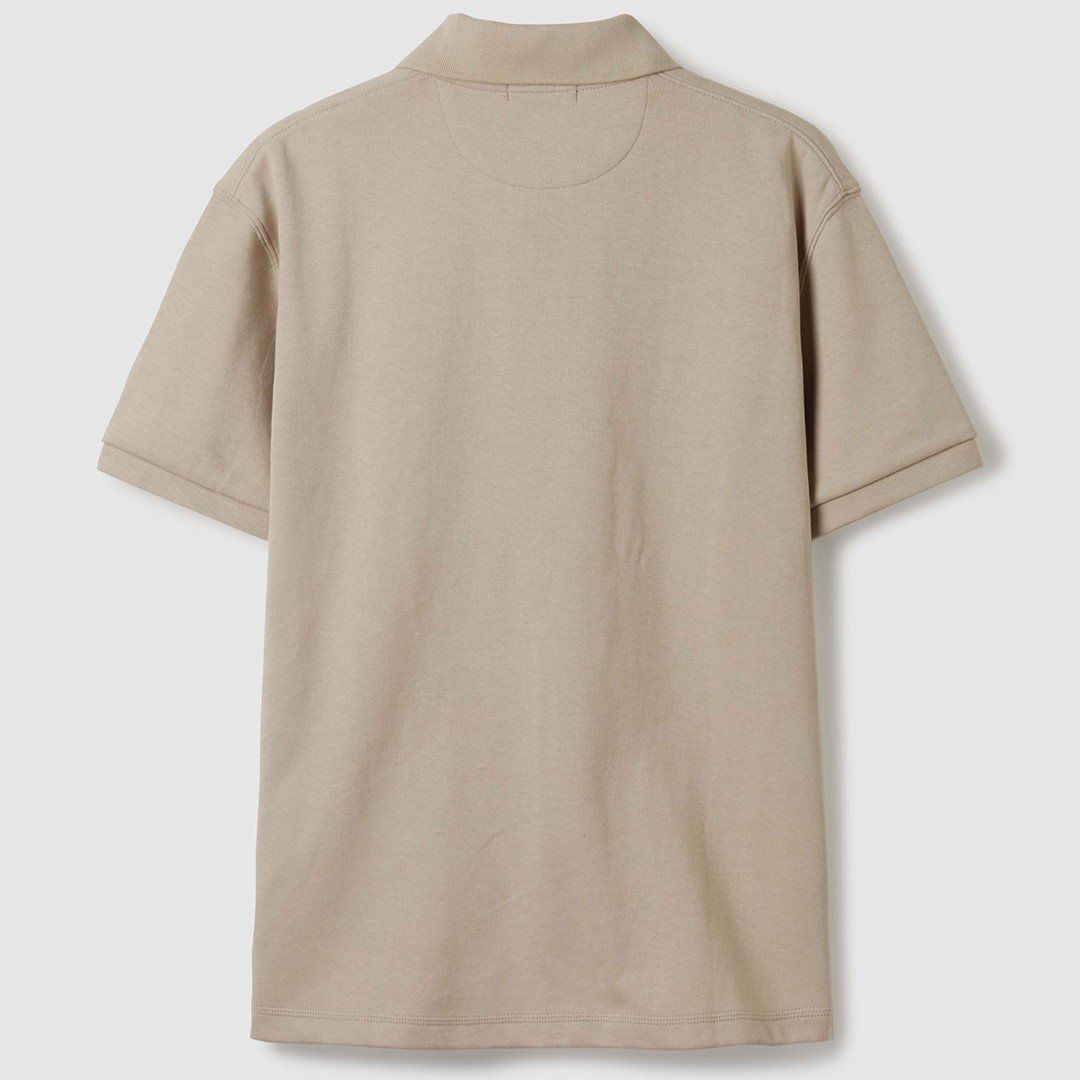  Áo Polo WHOAU [Unisex] - Steve Short Sleeve Collar Beige - WHHAE2411U 