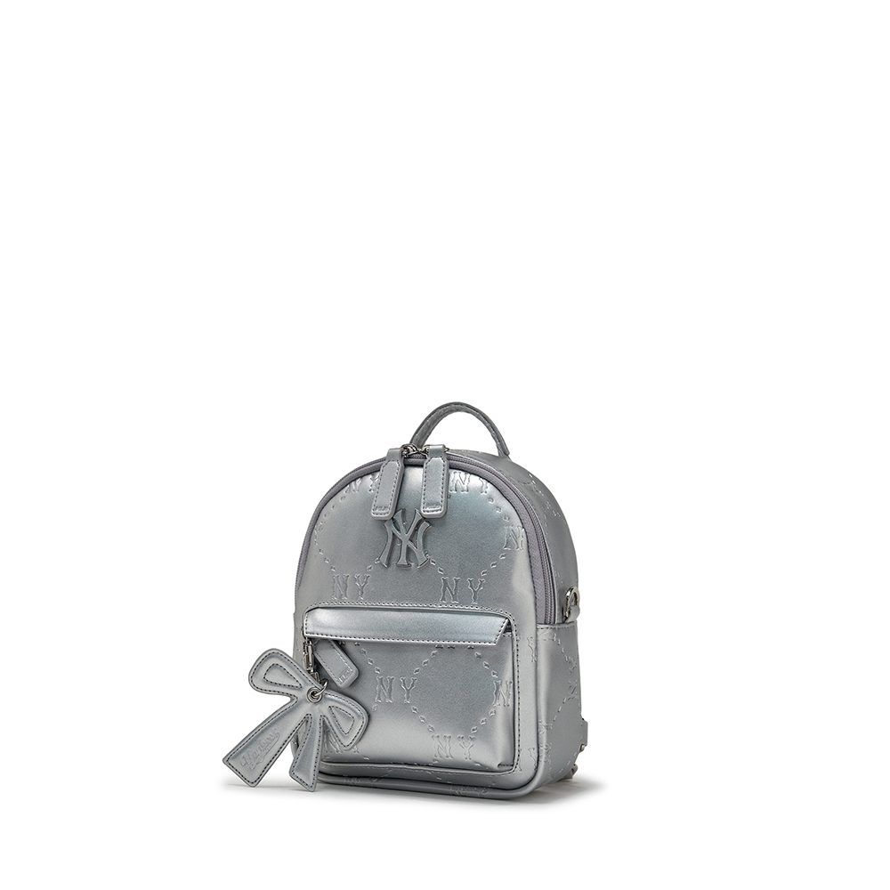  Balo MLB Korea Basic Pu Embo Mini Backpack NY Yankees - 7ABKM036N-50PKL 