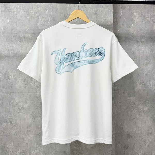 Áo Thun New Era - [Unisex] NY Yankees Like Denim Logo White