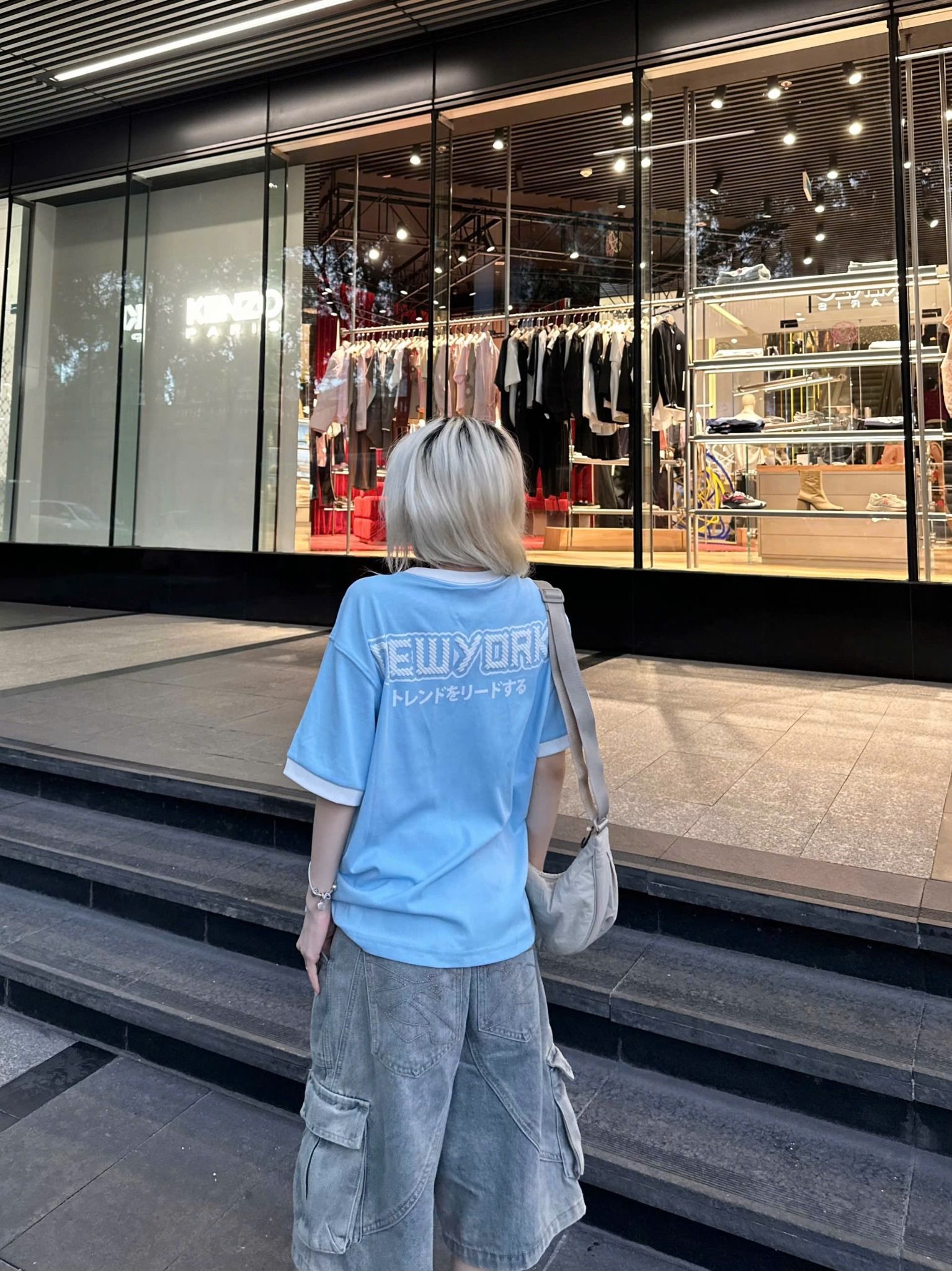  Áo Thun New Era - [Unisex] NY Yankees Japan Words Blue - 14422492 