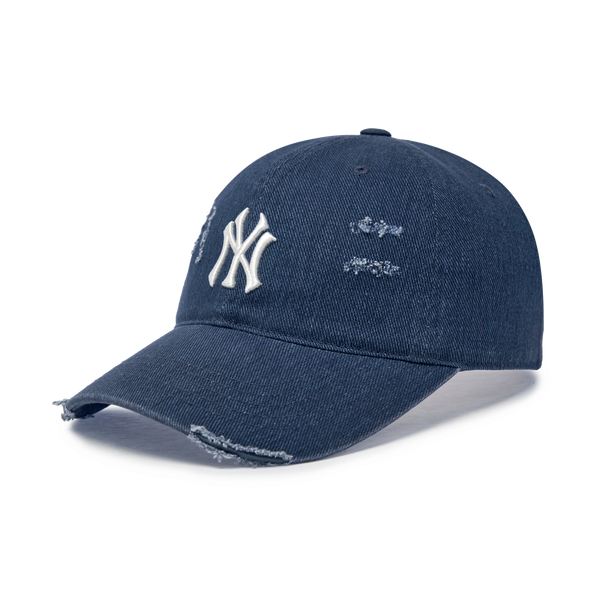 Nón MLB Korea - [Unisex] Damage Washed Unstructured Ball Cap NY Yankees - 3ACPVV34N-50NYS