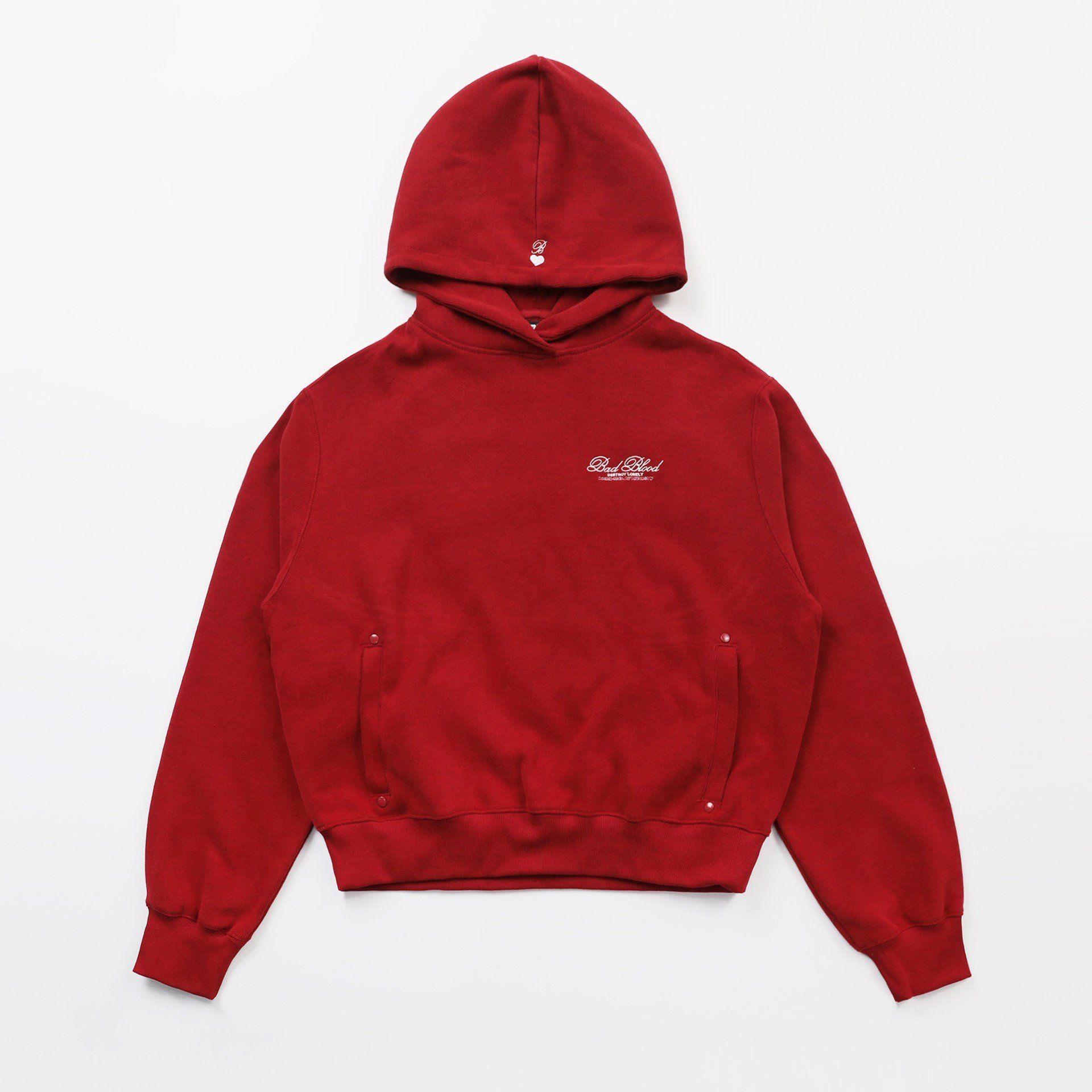  Áo Hoodie [Unisex] Badblood - [w-hde24-029] Classic Logo Hooded Red 