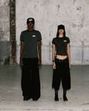  Áo Thun [Unisex] Badblood - [w-tee25-099] Mystic Oval Logo Jersey Ringer T-Shirt Brown Leopard 
