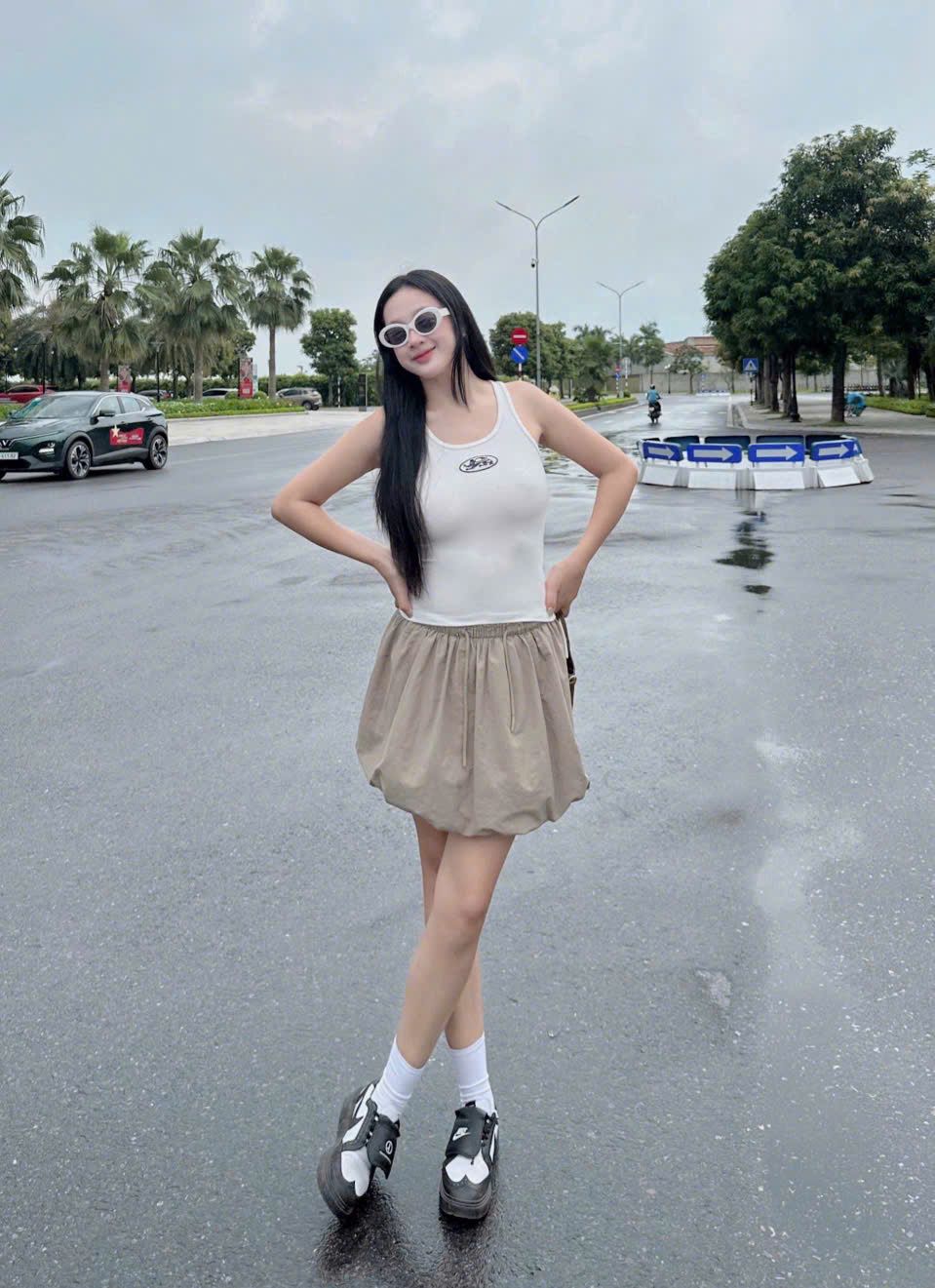  Áo Tanktop [Unisex] Badblood - [w-tnk25-011] Mystic Tank Slim Fit White 