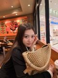  Túi EcoDay - Medium Woven Bag Champagne 