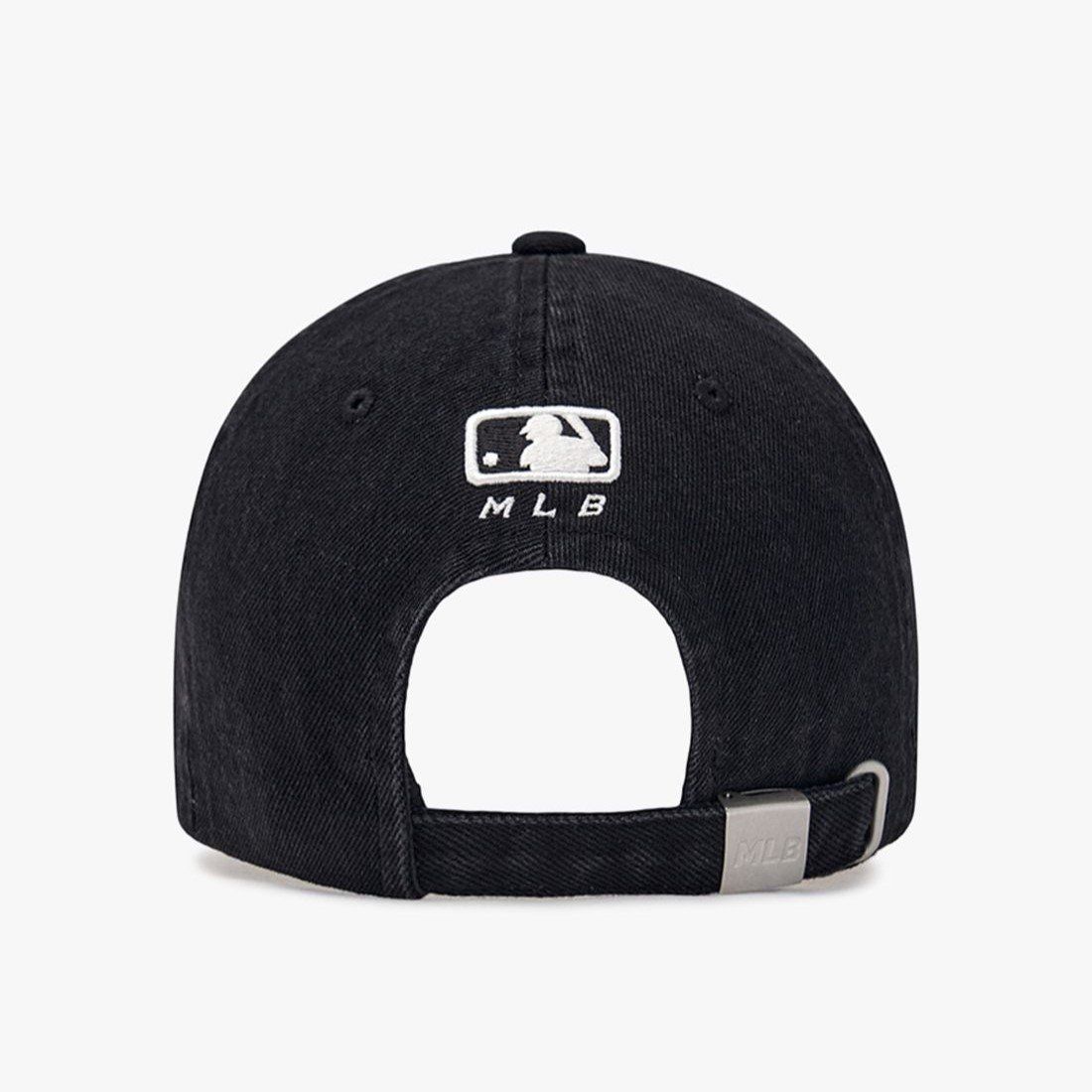  Nón MLB Korea - [Unisex] Damaged Washed Denim NY Yankees Black - 3ACPVD34N-50BKS 