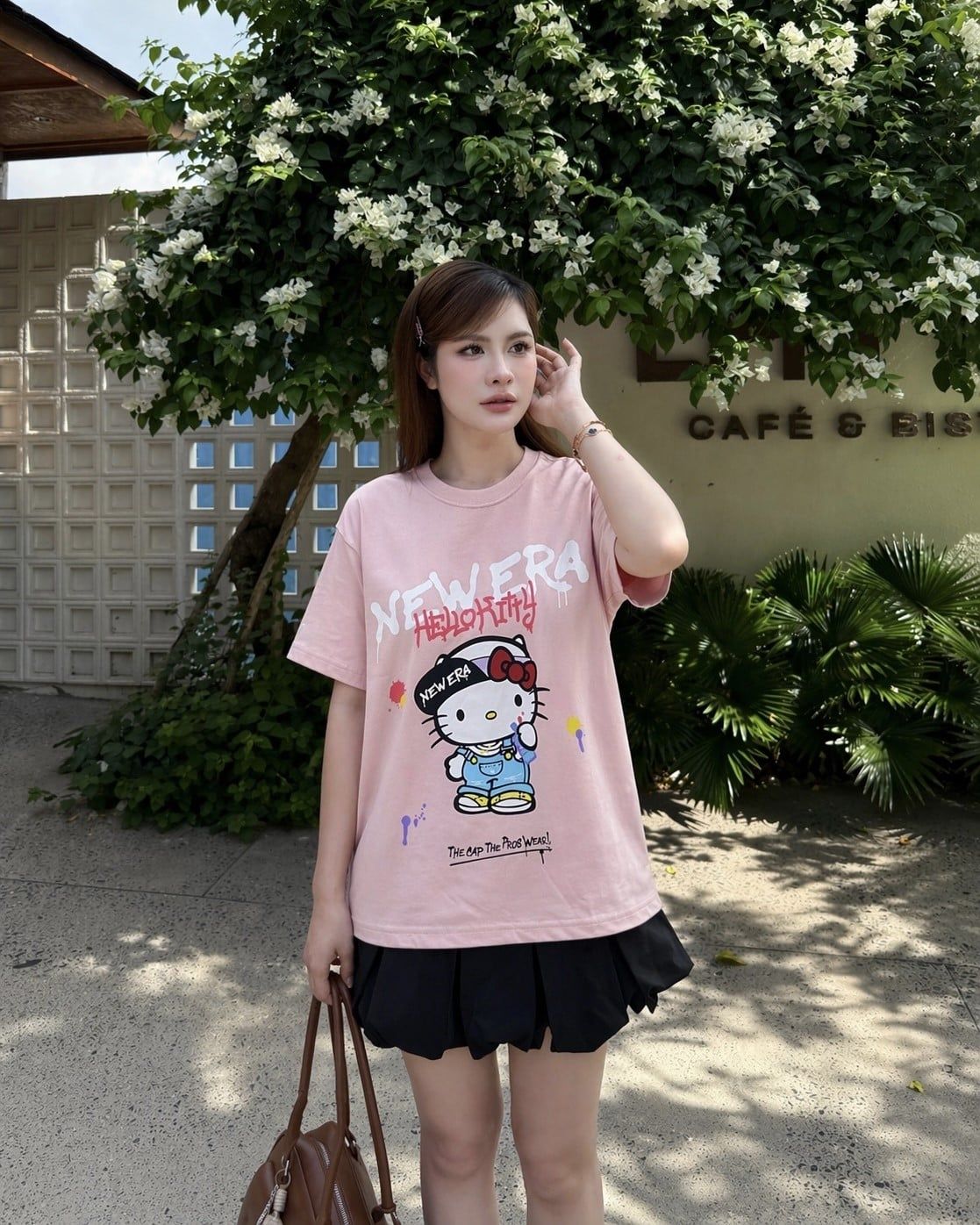  Áo Thun New Era - [Unisex] Hello Kitty Pink 