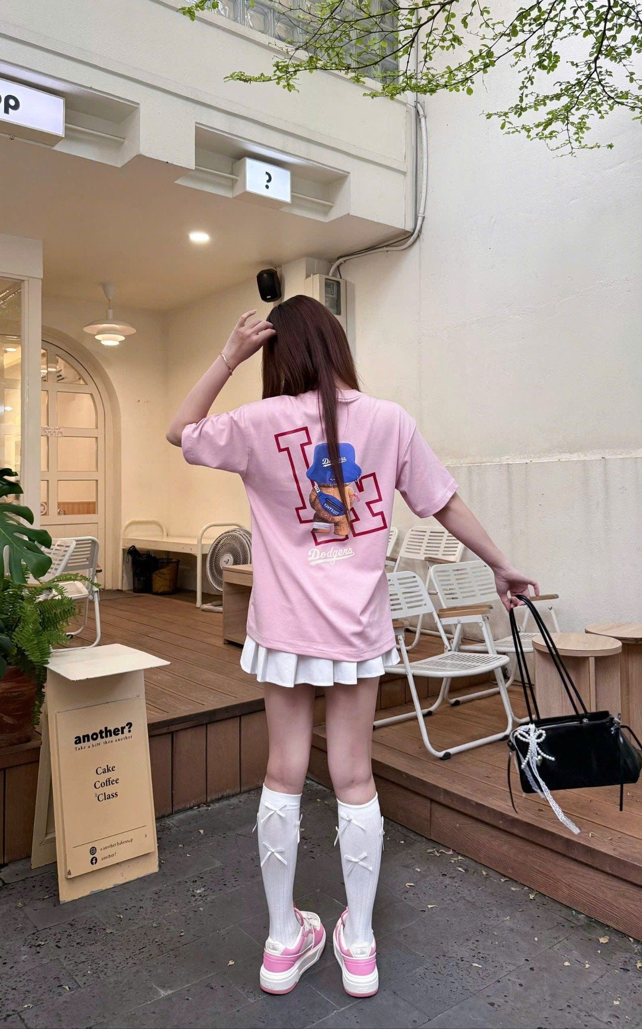  Áo Thun New Era - [Unisex] NY Yankees Bear Bucket LA Hat Pink T-Shirt - 16668999 