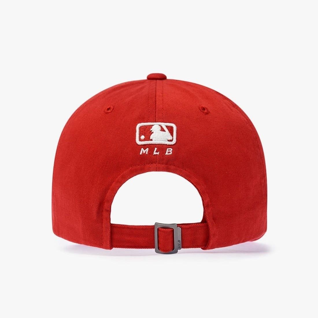  Nón MLB Korea - [Unisex] Vintage Washed Curve Logo Unstructured - 3ACPV076N-50RDD 