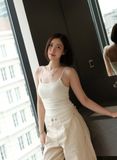  Áo hai Dây Badblood [Nữ] - Beyond Soft Cami White - w-tnk24-067 