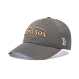  Nón MLB Korea - [Unisex] Vintage Washed Curve Logo Unstructured Ball Boston - 3ACPV076N-43CGS 
