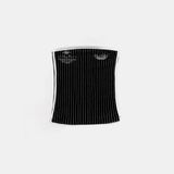  Áo Quây [Nữ] Badblood - [w-tnk25-034] Classic Logo Stripe Tube Top Black 