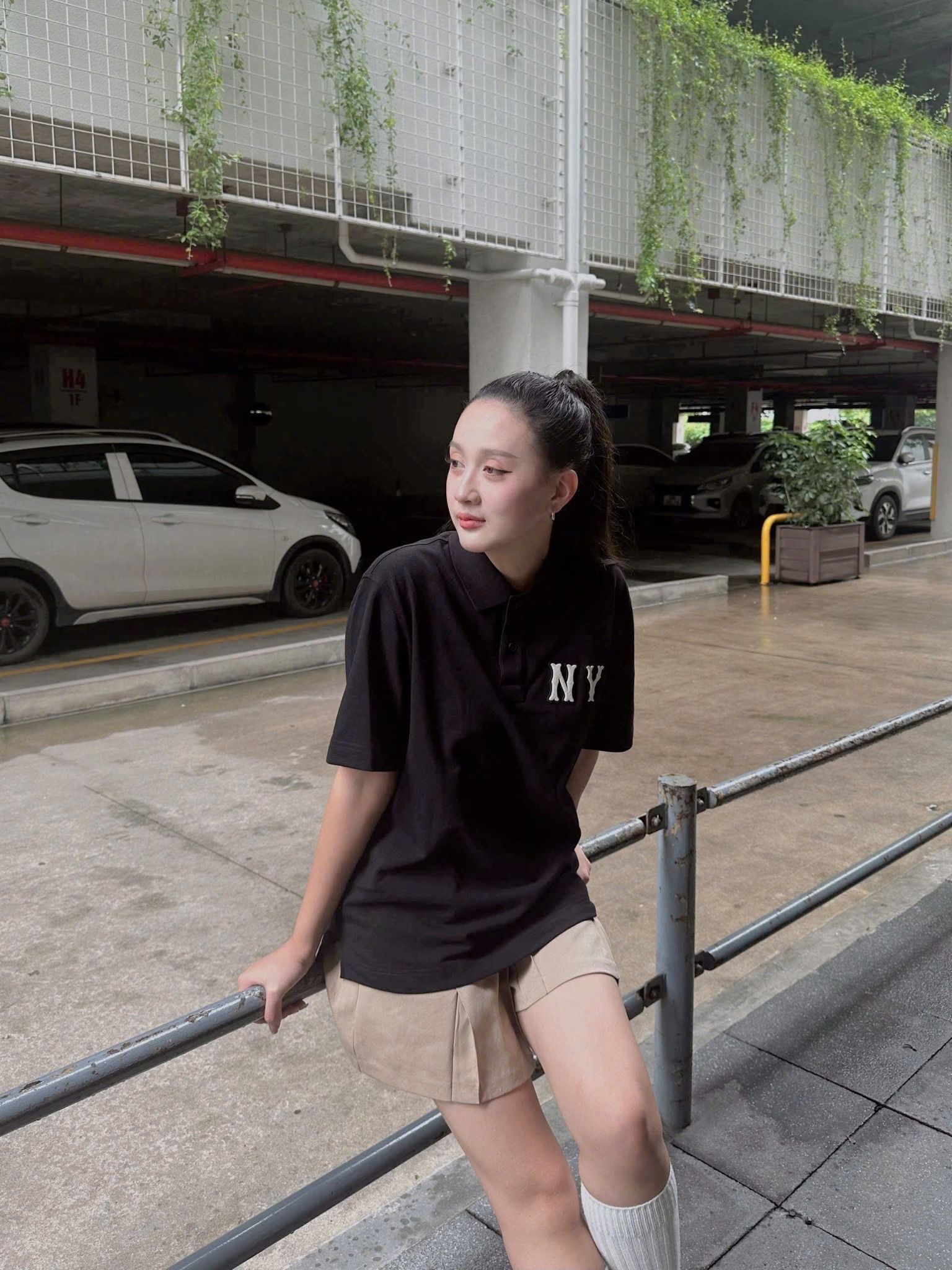  Áo Polo MLB - Basic Coopers Logo Overfit Collar T-Shirt New York Yankees - 3APQB0353-50BKS 