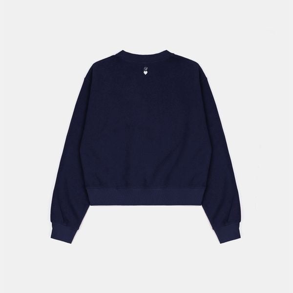 Áo Sweater [Unisex] Badblood - [w-sweatshirt24-018] Classic Logo sweatshirt - Navy