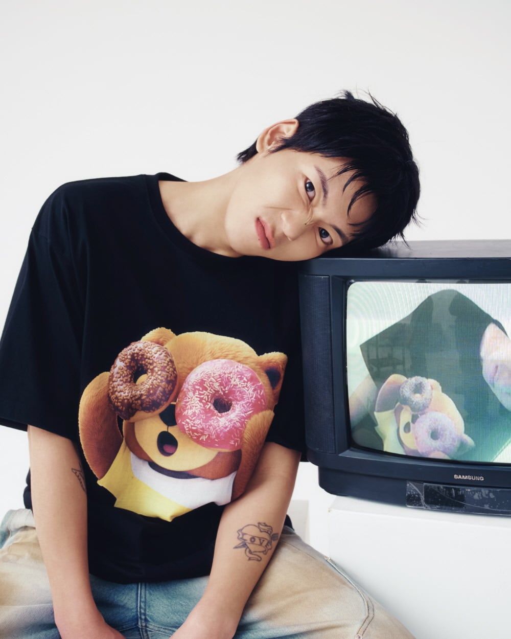  Áo thun ADLV - Acmé de la vie  AC Bear Baby Face Donut 