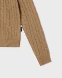  Áo Cardigan WHOAU [Nữ]- Steve Cable Cardigan Beige - WHCKF4901F 