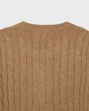  Áo Cardigan WHOAU [Nữ]- Steve Cable Cardigan Beige - WHCKF4901F 