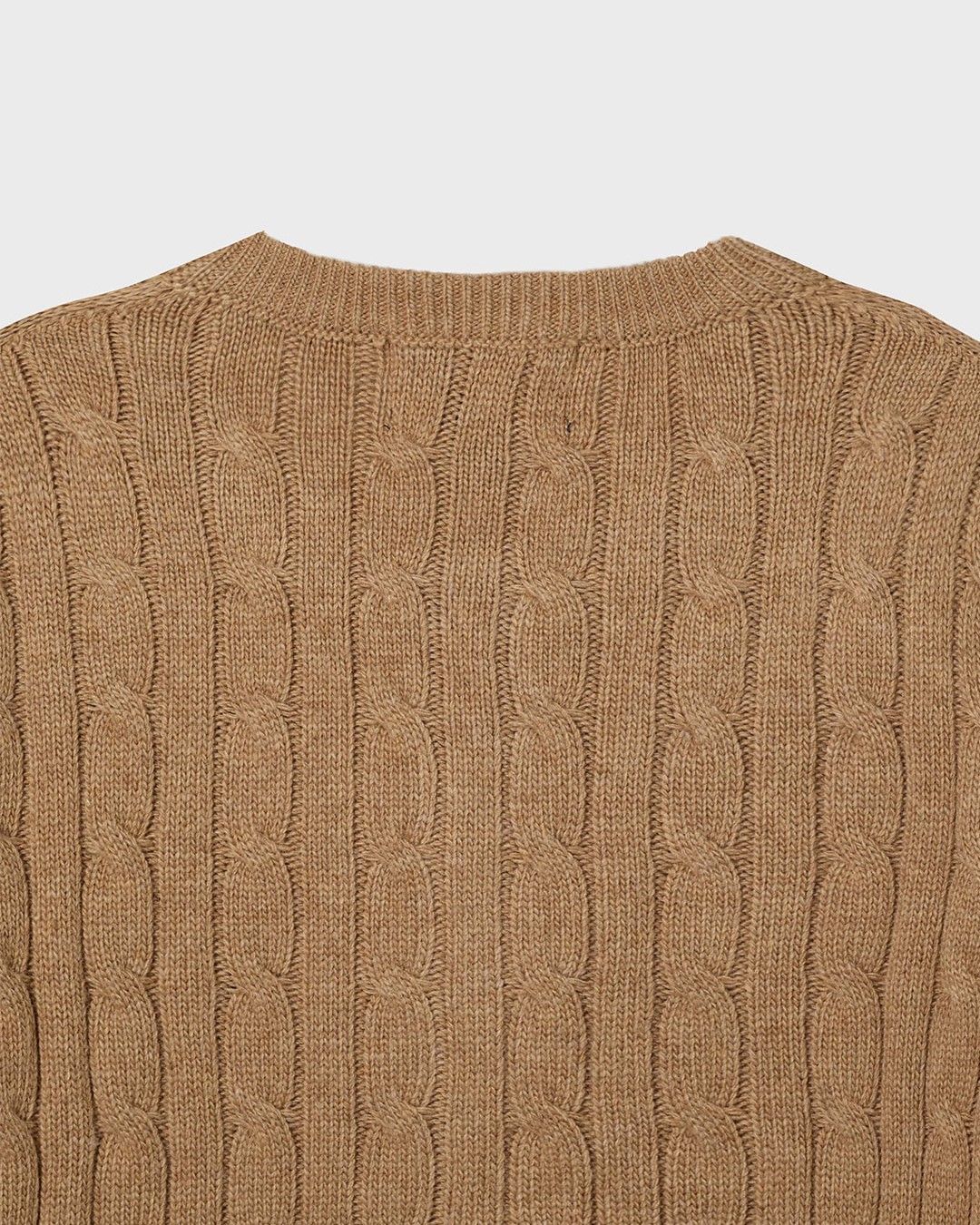  Áo Cardigan WHOAU [Nữ]- Steve Cable Cardigan Beige - WHCKF4901F 