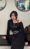  Áo Thun Dài Tay [Unisex] Badblood - [w-tee25-148] PEACE NOT WAR Dusty Black 