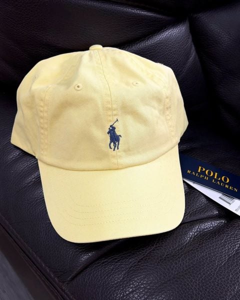 Nón Polo Ralph Lauren - [Unisex] Cotton Chino Blue Logo Yellow