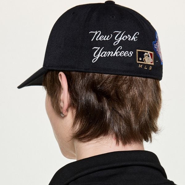  Nón MLB Korea - [Unisex] Signature Patch Structure Ball Cap New York Yankees - 3ACPBB25N-50BKS 