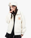  Áo Khoác Lông MLB - Basic Mega Logo Cream - 3AFDB0326-50CRS 