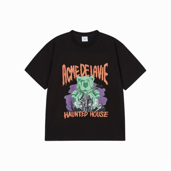  Áo thun [Unisex] ADLV - Acmédelavie AC Bear Halloween Black 