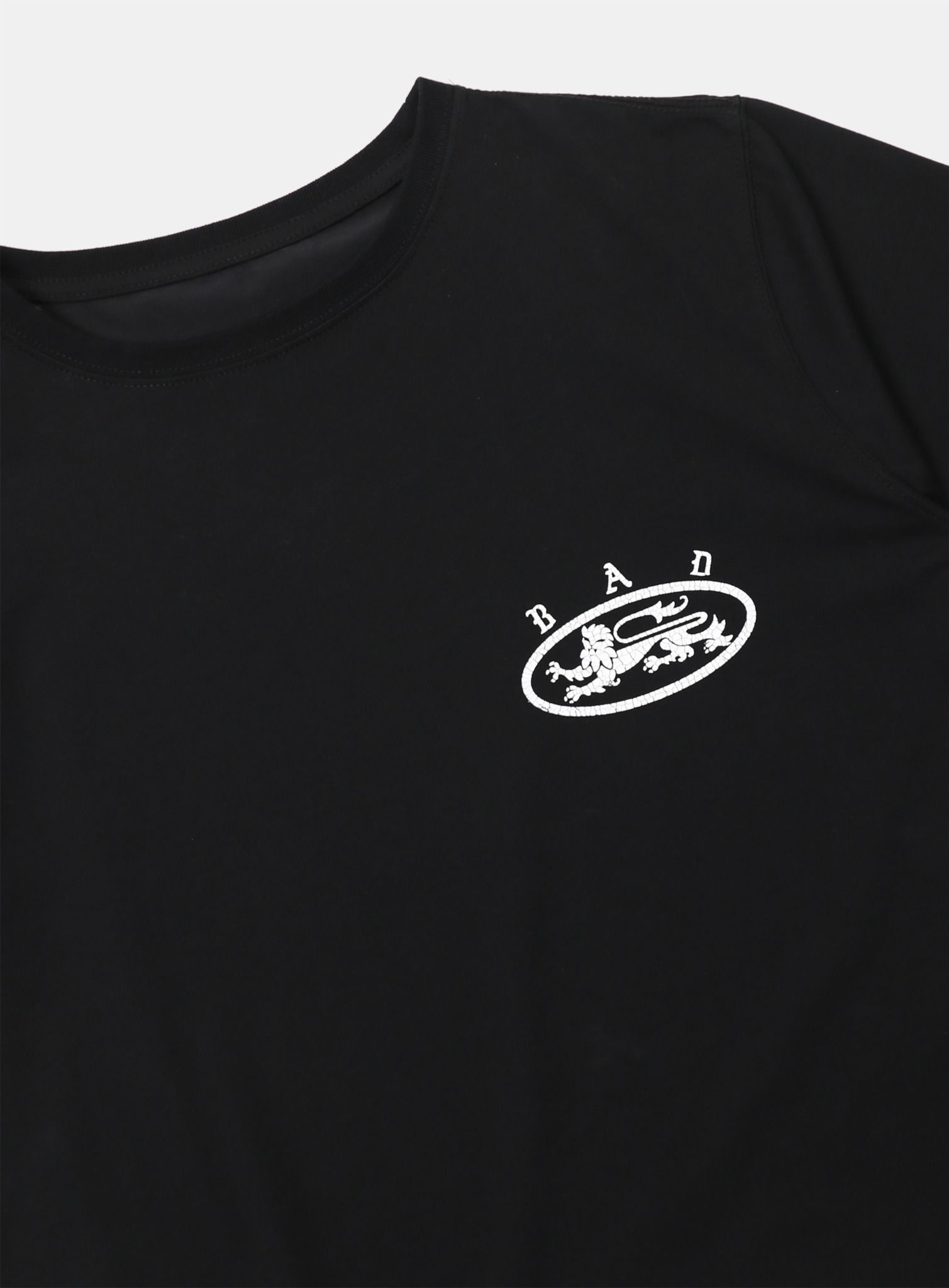  Áo Thun [Nữ] Badblood - [w-tee25-030] Mystic 1/2 Print T-Shirt Slim Fit Black 