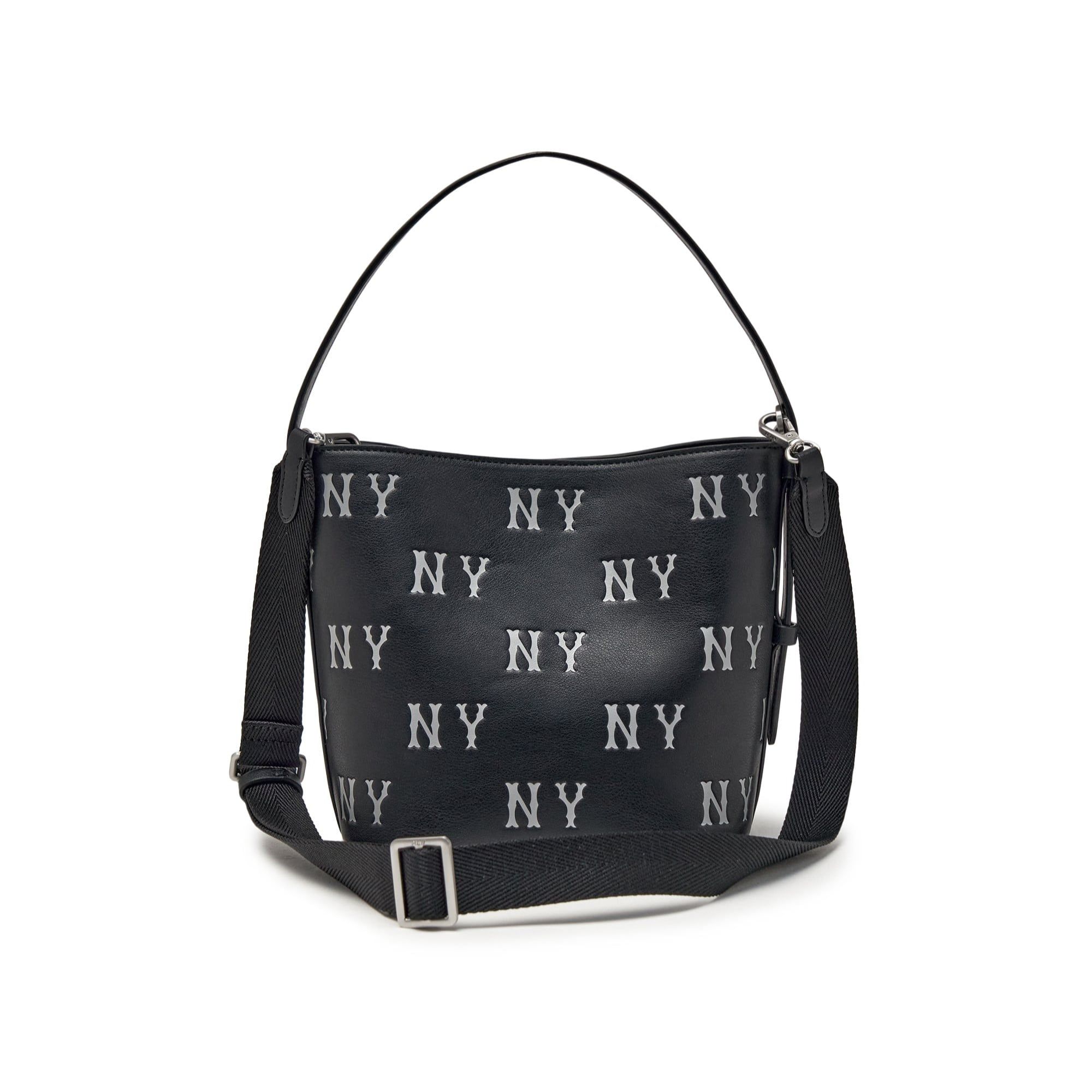  Túi Xách MLB - Classic Monogram Embossed Bucket Bag New York Yankees - 3ABMME16N-50BKS 