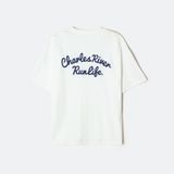  Áo Thun Chữ Thêu SPAO [Unisex] - CHARLES Chain Embroidery SPRPG24C61 