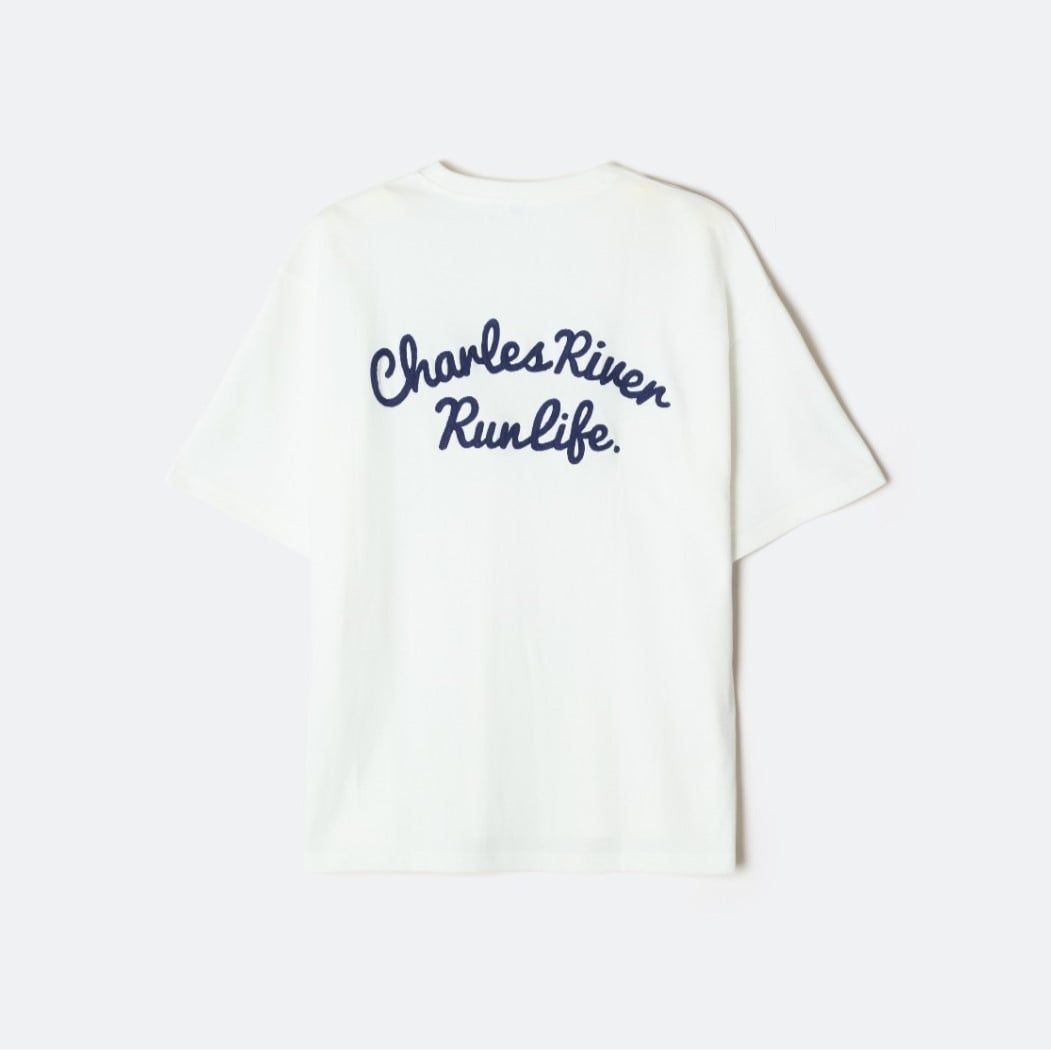  Áo Thun Chữ Thêu SPAO [Unisex] - CHARLES Chain Embroidery SPRPG24C61 