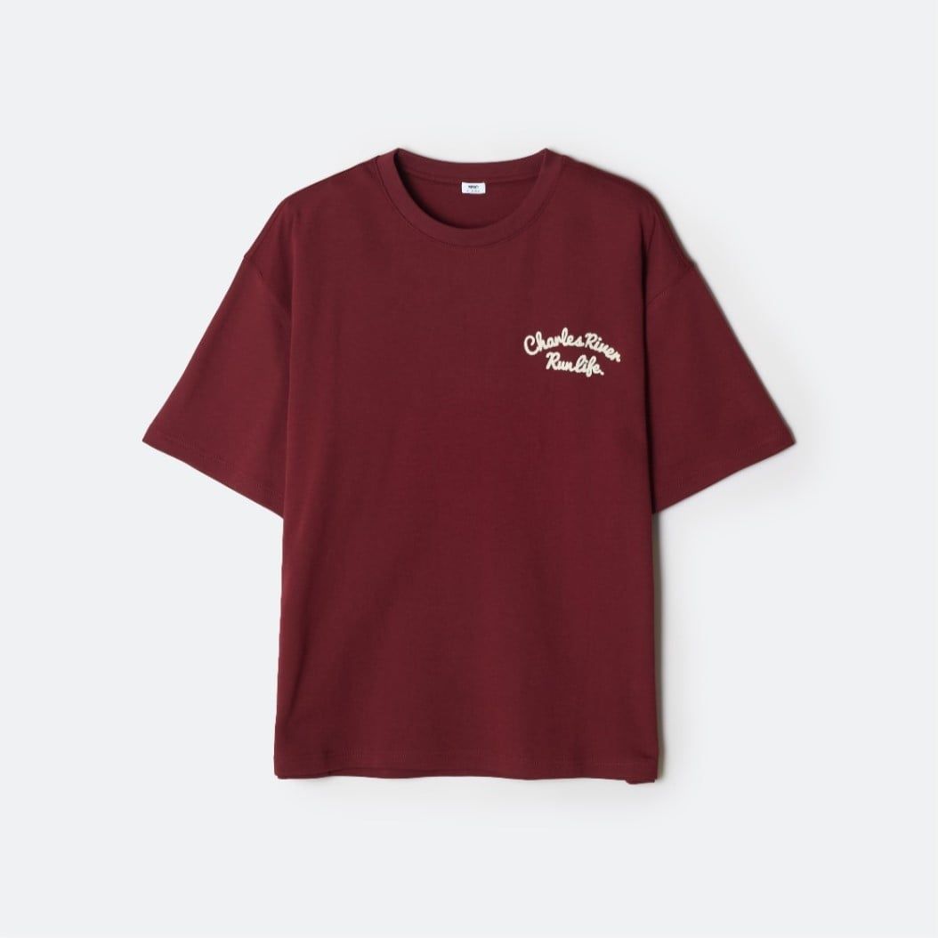  Áo Thun Chữ Thêu SPAO [Unisex] - CHARLES Chain Embroidery SPRPG24C61 