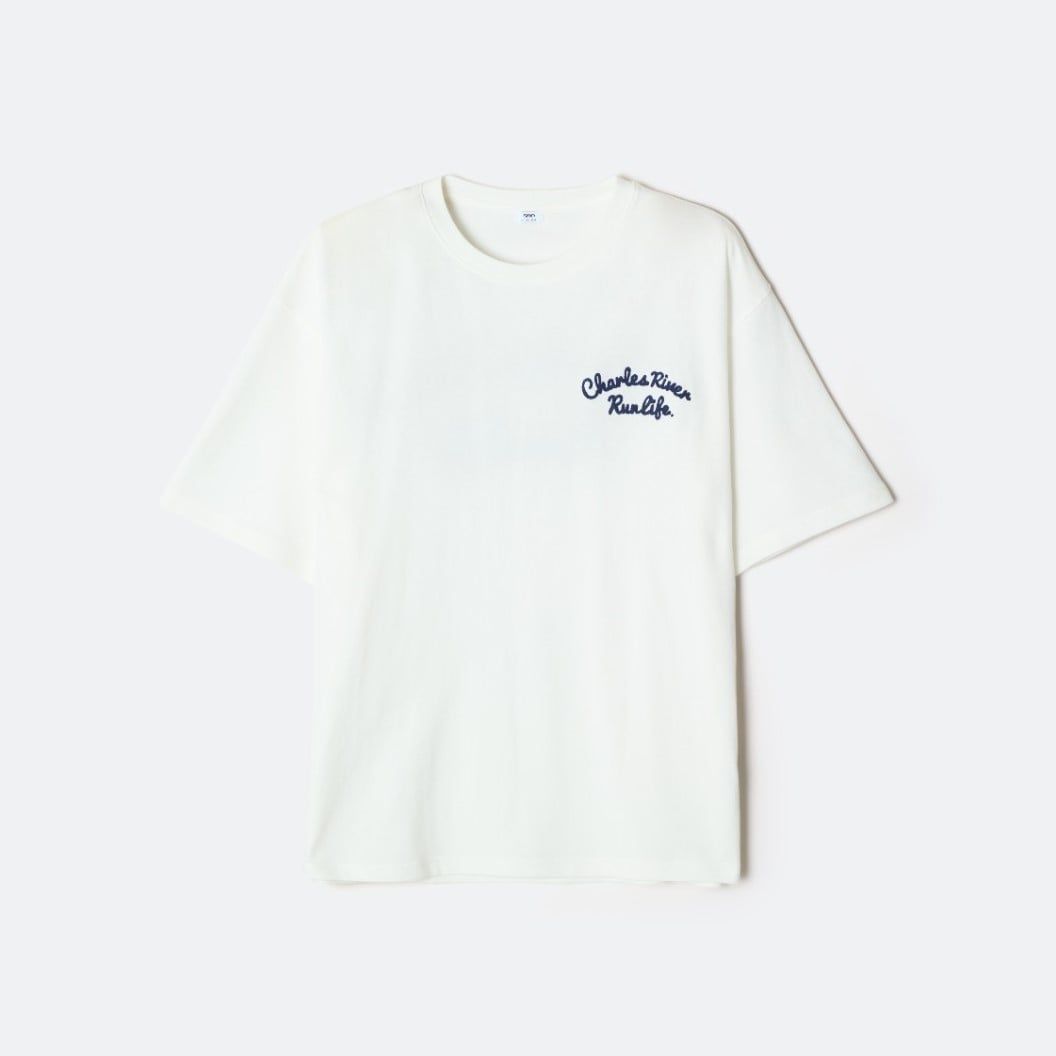  Áo Thun Chữ Thêu SPAO [Unisex] - CHARLES Chain Embroidery SPRPG24C61 