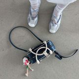  Túi Xách FindKapoor Korea - Heart Block Bag 22 Crinkled Blue 