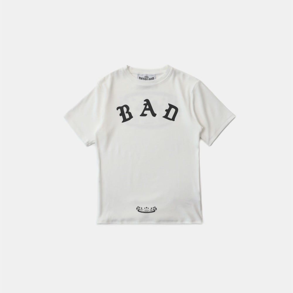  Áo Thun [Unisex] Badblood - [w-tee25-039] Mystic Logo Jersey Short Sleeve Slim Fit White 
