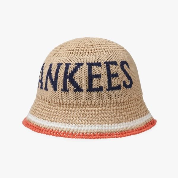 Nón Bucket Dệt Len MLB Knitted Crochet - 3AHTK014N 50BGL